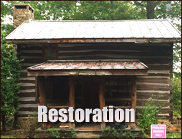 Historic Log Cabin Restoration  Adamsville, Ohio